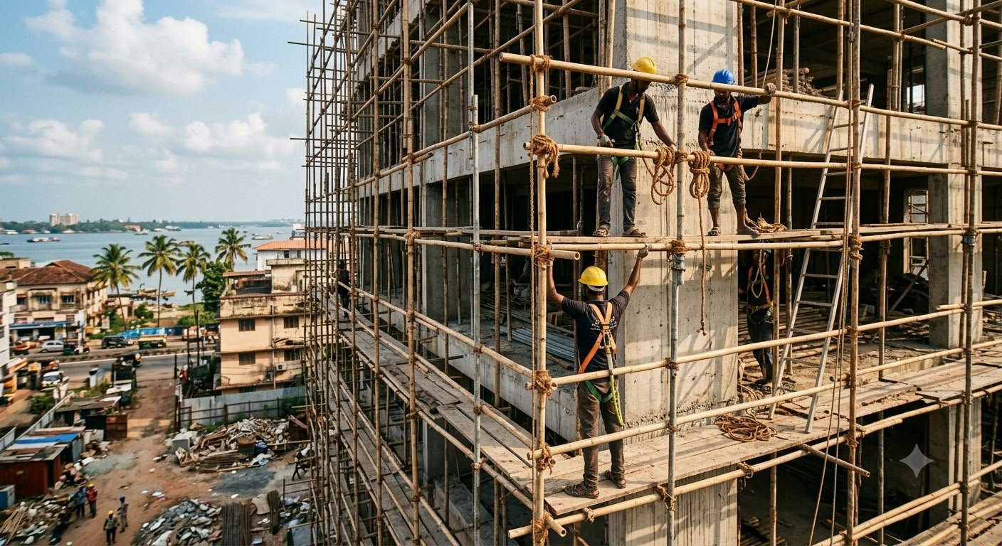 Commercial facade ACP cladding and exterior structural glazing in Thrissur